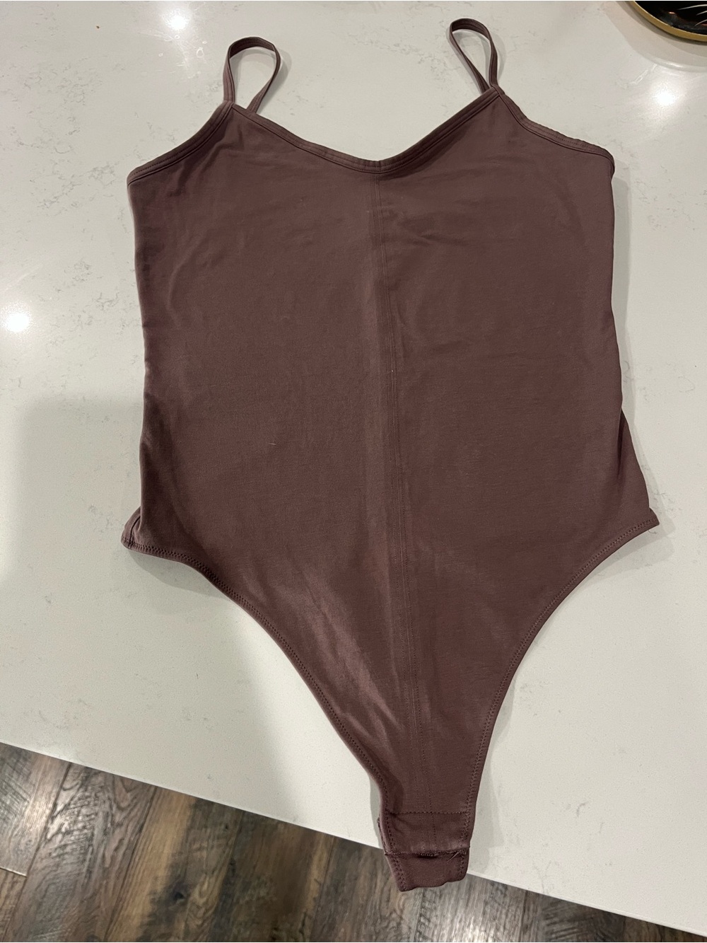 Everlane Girls' Sleeveless Bodysuit in Brown